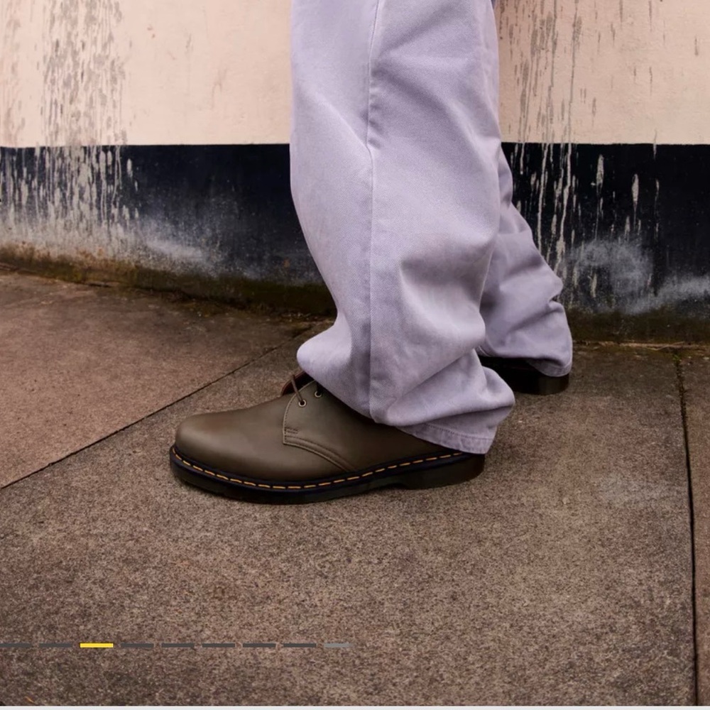 NWT Dr. Martens khaki canvas oxfords